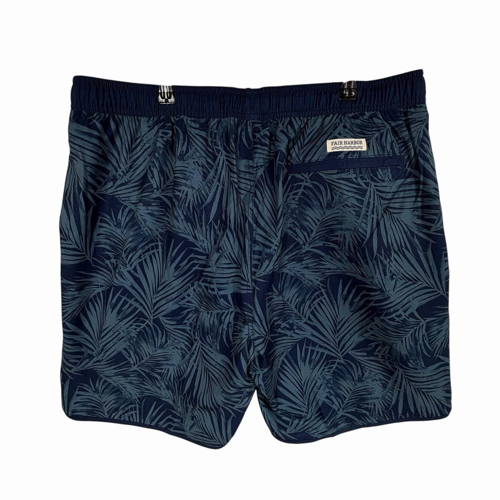 Fair Harbor Shorts Mens Navy The Anchor Floral Tropical Lined Size 2X - Picture 3 of 8